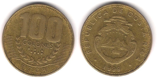 (230a.1) Costa Rica. 1999. 100 Colones (BC+)