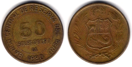 (273) Perú. 1980. 50 Soles de Oro (MBC)