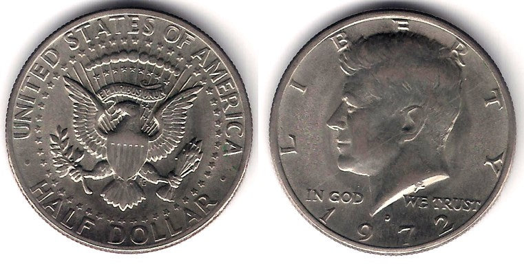 (202b) Estados Unidos de América. 1972(D). Half Dollar (MBC)