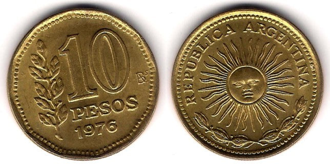 (72) Argentina. 1976. 10 Pesos (SC)