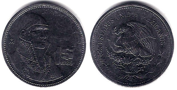 (496) Estados Unidos Mexicanos. 1986. 1 Peso (MBC)