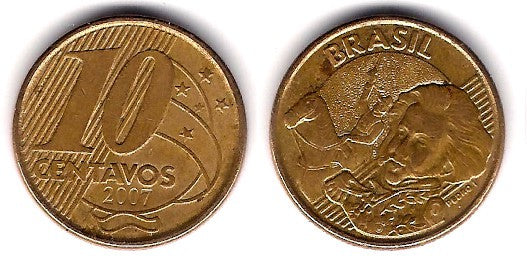 (649.2) Brasil. 2007. 10 Centavos (MBC)