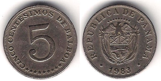 (23.2) Panamá. 1983. 5 Centesimos (MBC)