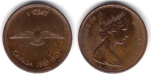(65) Canadá. 1967. 1 Cent (SC)