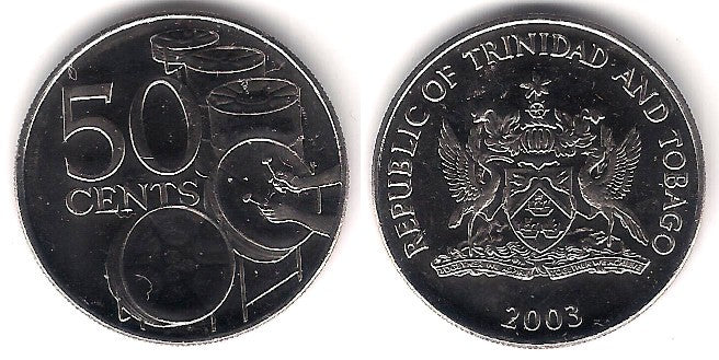 (33) Trinidad y Tobago. 2003. 50 Cents (SC)