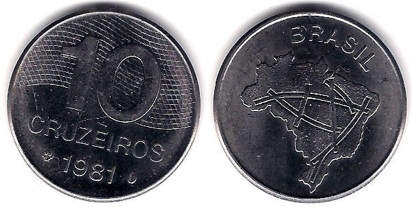 (592.1) Brasil. 1981. 10 Cruzeiros (MBC+)