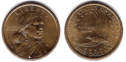 (310) Estados Unidos de América. 2000(D). 1 Dollar (EBC)