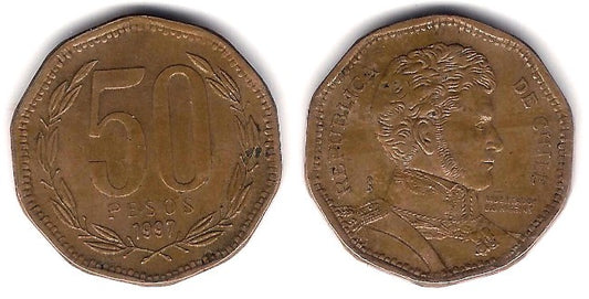 (219.2) Chile. 1997. 50 Pesos (MBC)