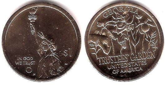 Estados Unidos de América. 2019(D). 1 Dollar (SC) Georgia