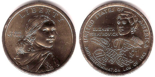 Estados Unidos de América. 2020(P). 1 Dollar (SC)