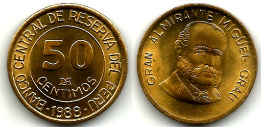 (298) Perú. 1988. 50 Céntimos (SC)