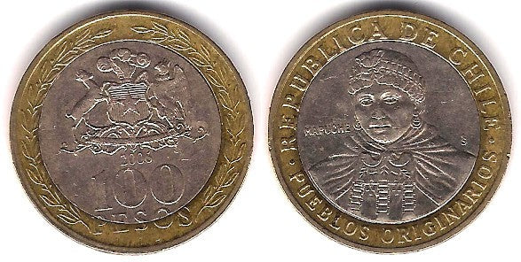 (236) Chile. 2006. 100 Pesos (BC+)