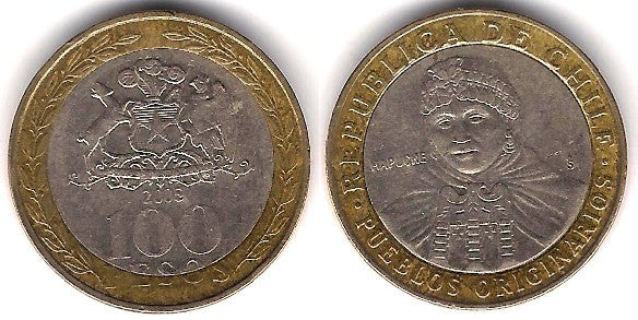(236) Chile. 2005. 100 Pesos (MBC)