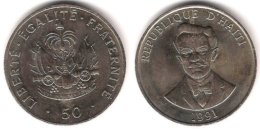 (153) Haití. 1991. 50 Centimes (SC)