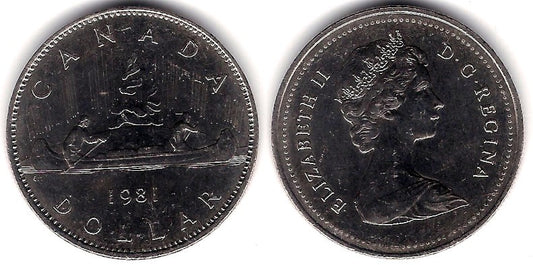 (120.1) Canadá. 1981. 1 Dollar (EBC)