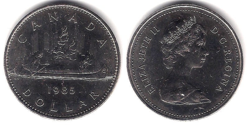 (120.1) Canadá. 1985. 1 Dollar (SC)