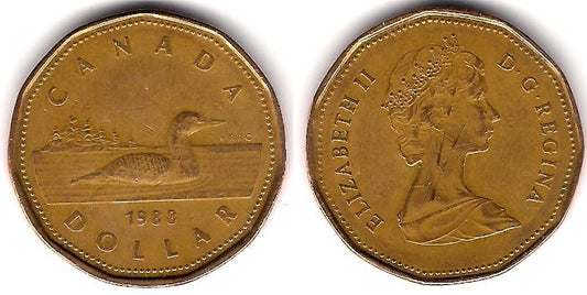(157) Canadá. 1988. 1 Dollar (MBC)