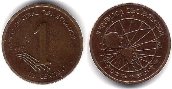 (104) Ecuador. 2000. 1 Centavo (BC)
