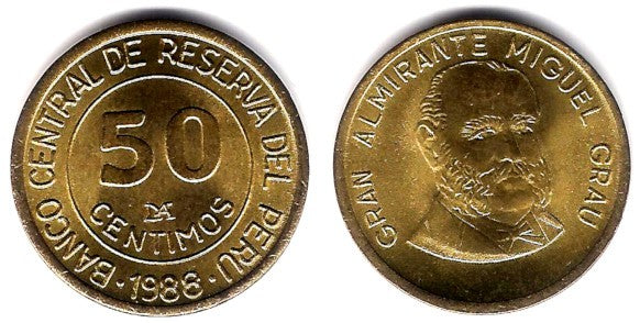 (295) Perú. 1988. 50 Céntimos (SC)