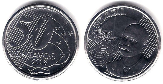 (651a) Brasil. 2008. 50 Centavos (SC)