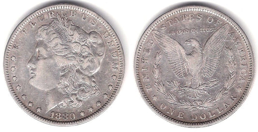(110) Estados Unidos de América. 1880. 1 Dollar (MBC) (Plata)