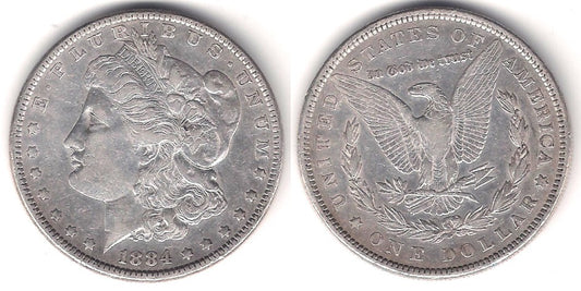 (110) Estados Unidos de América. 1884. 1 Dollar (MBC) (Plata)