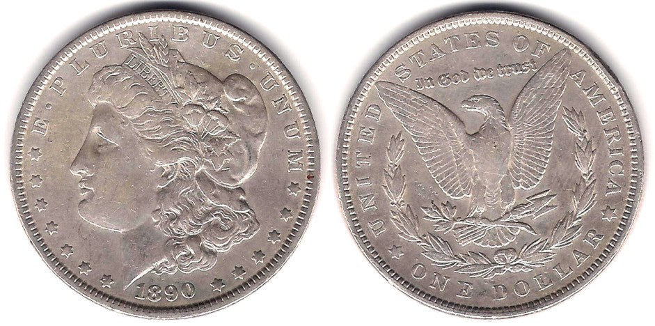 (110) Estados Unidos de América. 1890. 1 Dollar (MBC/MBC+) (Plata)