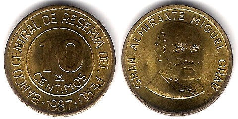 (293) Perú. 1987. 10 Céntimos (SC)