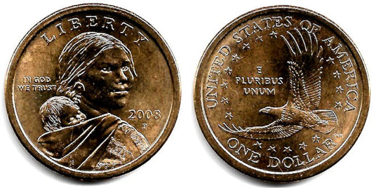 (310) Estados Unidos de América. 2008(P). 1 Dollar (SC)