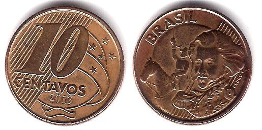 (649.2) Brasil. 2013. 10 Centavos (MBC)