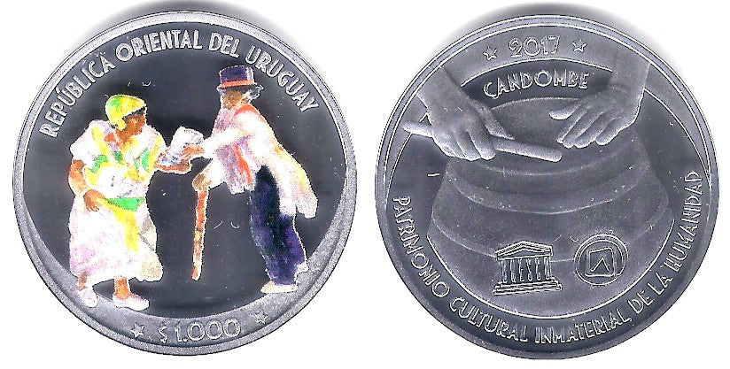 Uruguay. 2017. 1000 Pesos (Proof) (Plata)