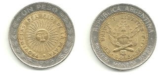 (112.1) Argentina. 1995. 1 Peso (BC)