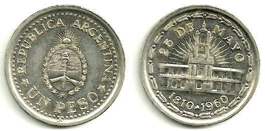 (58) Argentina. 1960. 1 Peso (MBC)