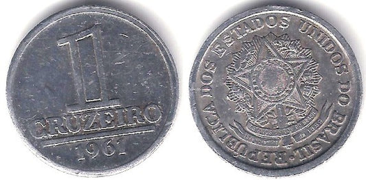 (570) Brasil. 1961. 1 Cruzeiro (MBC)