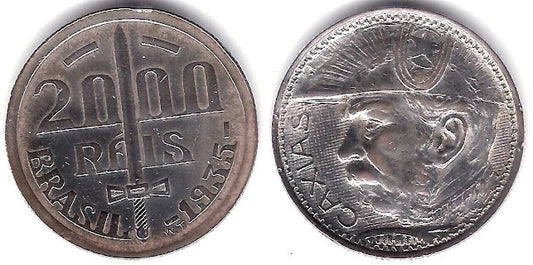 (535) Brasil. 1935. 2000 Reis (MBC+) (Plata)