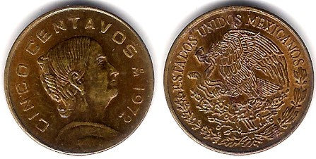 (427) Estados Unidos Mexicanos. 1972. 5 Centavos (EBC)