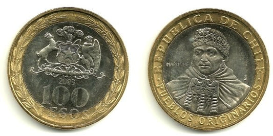 (236) Chile. 2005. 100 Pesos (SC)