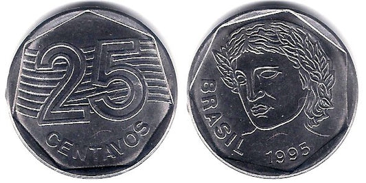 (634) Brasil. 1995. 25 Centavos (EBC)