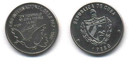 (156) Cuba. 1986. 1 Peso (SC)