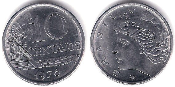 (578.1a) Brasil. 1976. 10 Centavos (EBC+)