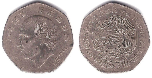 (477.2) Estados Unidos Mexicanos. 1979. 10 Pesos (MBC-)