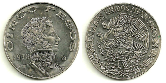 (472) Estados Unidos Mexicanos. 1978. 5 Pesos (SC)