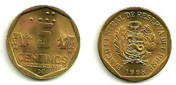(304.2) Perú. 1998. 5 Centimos (SC)