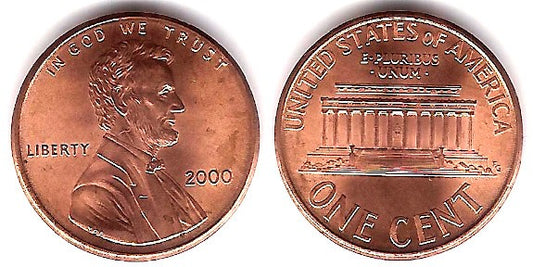 (201b) Estados Unidos de América. 2000. 1 Cent (EBC+)