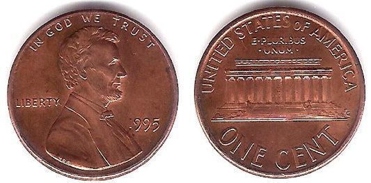 (201b) Estados Unidos de América. 1995. 1 Cent (EBC)