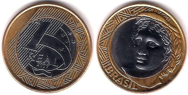 (652a) Brasil. 2007. 1 Real (SC)