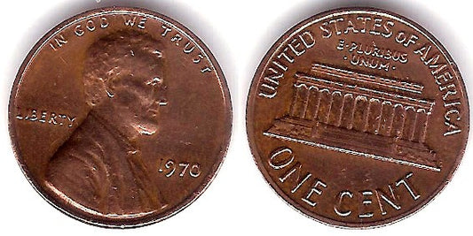 (201) Estados Unidos de América. 1970. 1 Cent (BC)