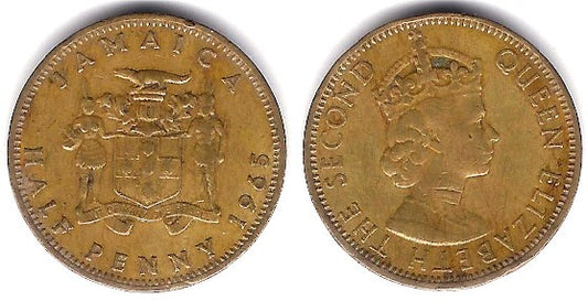 (38) Jamaica. 1965. Half Penny (BC+)