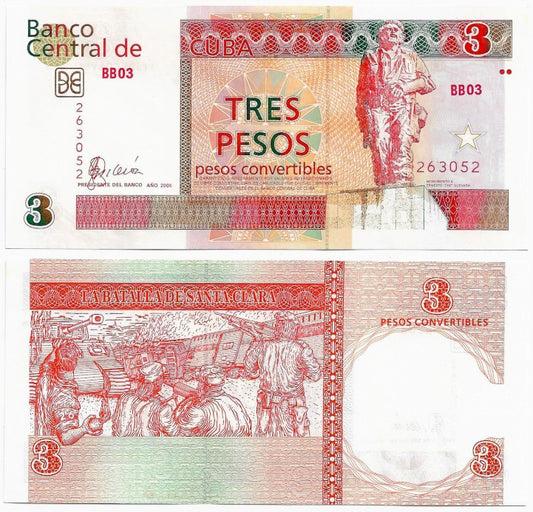 (FX47) Cuba. 2006. 3 Pesos (SC)