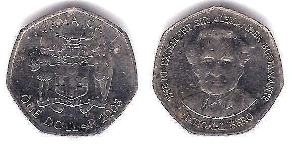 (164) Jamaica. 2003. 1 Dollar (MBC-)